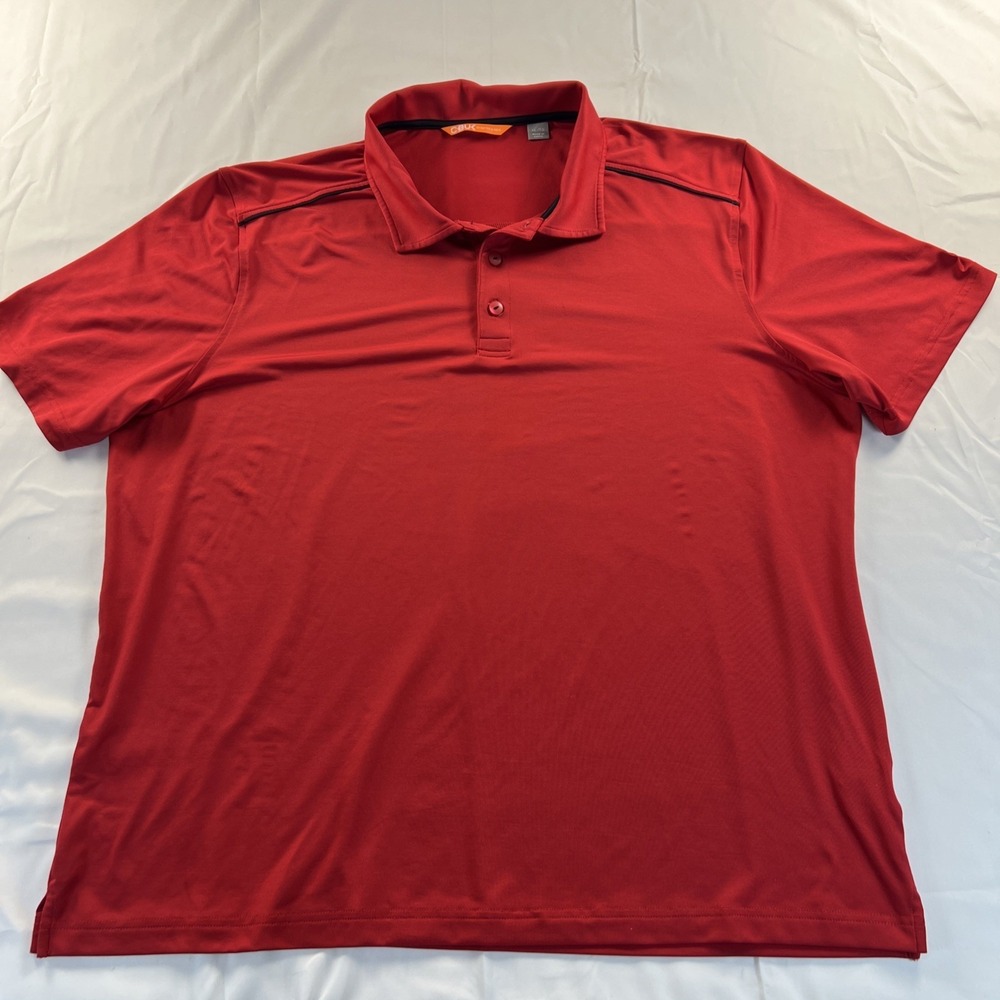 Cutter And Buck C Buk Short Sleeve Polo Shirt Mens Extra Large XL-TG Red